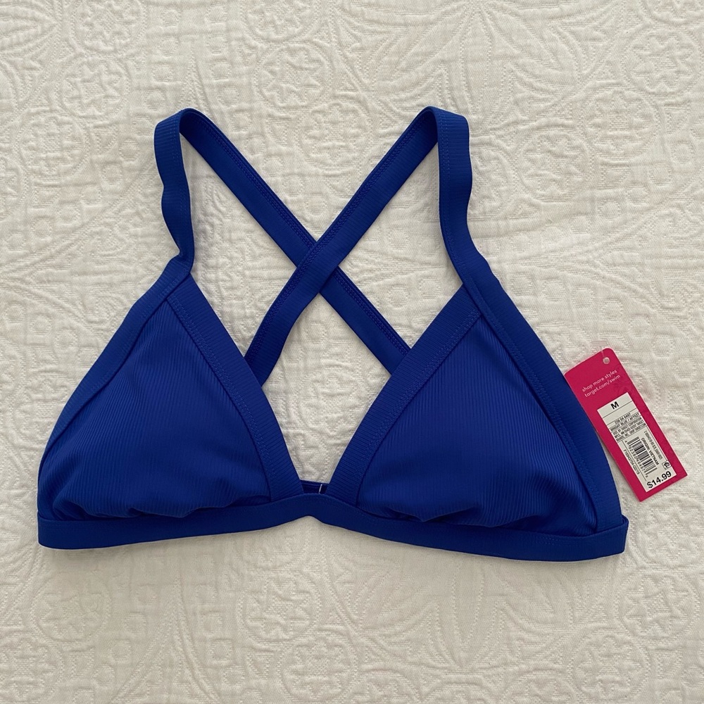 Target brand Blue Bathing Suit top